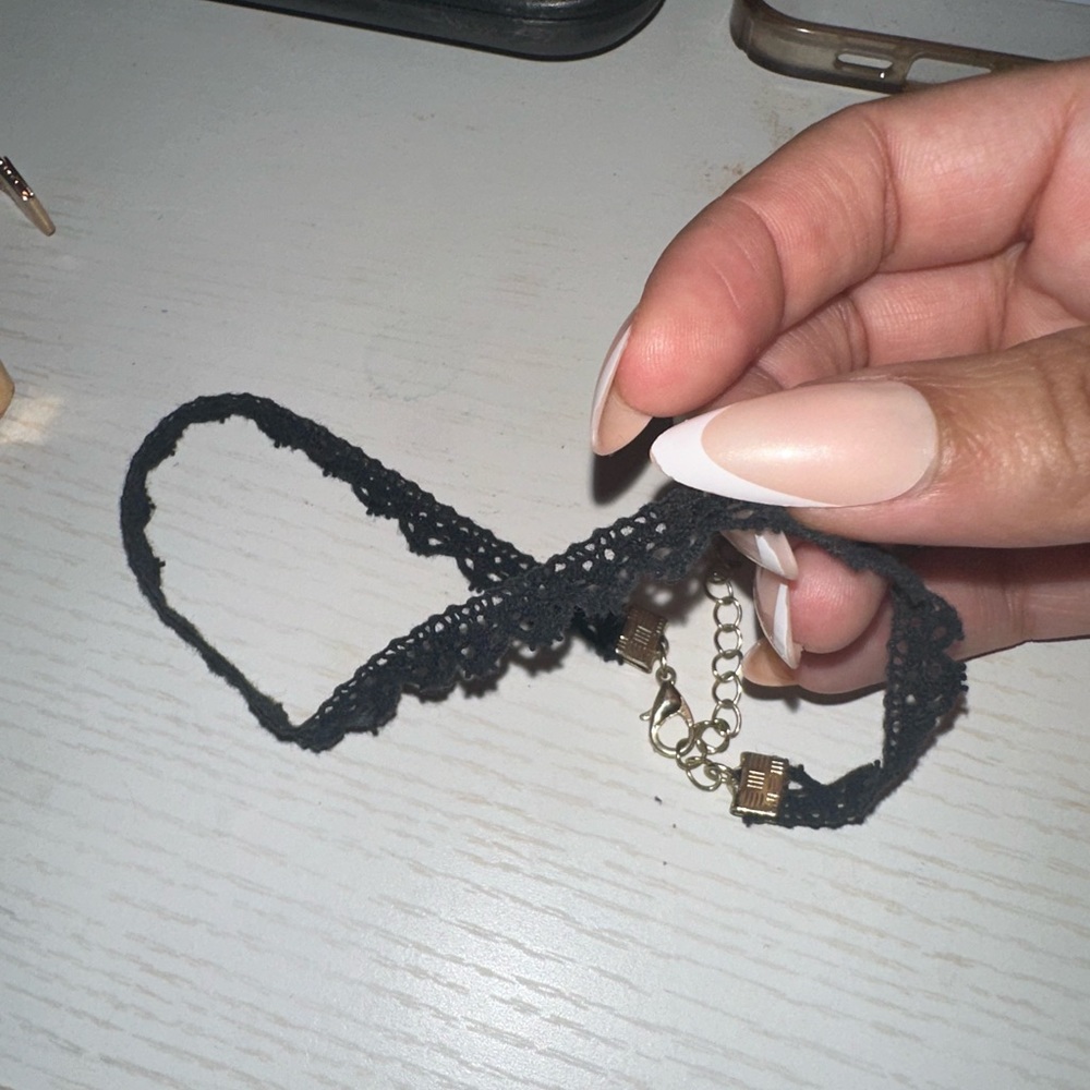 Black Lace Choker Necklace
